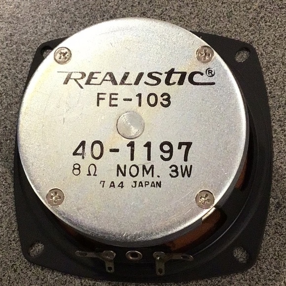 Nos Vintage Radio Shack Realistic high fidelity speaker 4” FE-103 / 40-1… - Picture 9 of 13